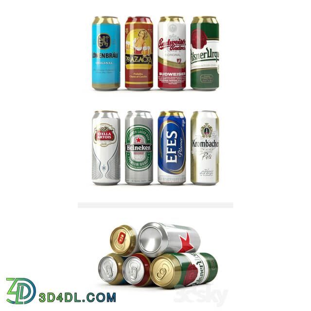 Beer in aluminum cans 2