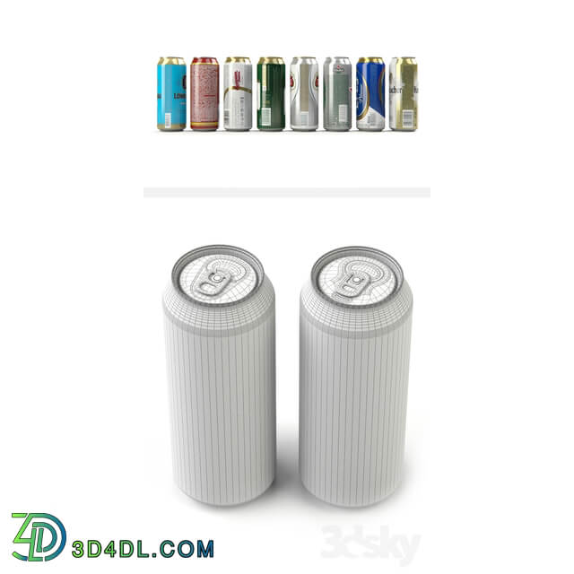Beer in aluminum cans 2