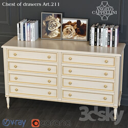 Sideboard Chest of drawer ANGELO CAPPELLINI commode Art 211 