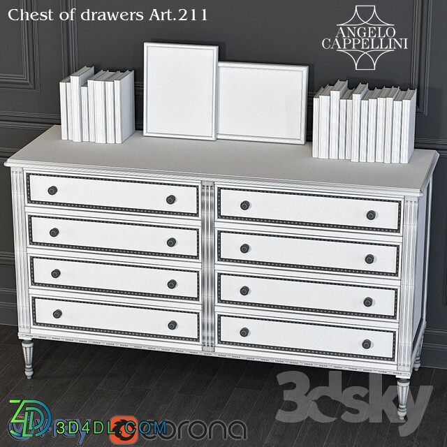 Sideboard Chest of drawer ANGELO CAPPELLINI commode Art 211