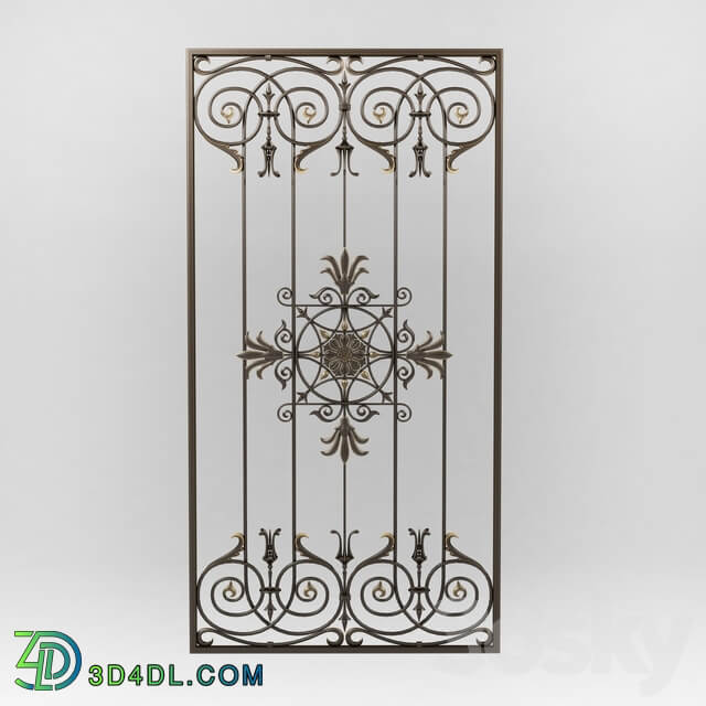 Wrought iron grille 79 Other 3D Models