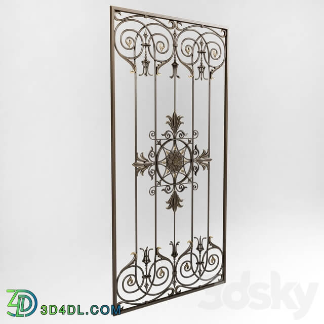 Wrought iron grille 79 Other 3D Models