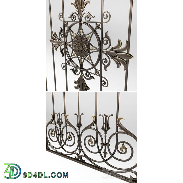 Wrought iron grille 79 Other 3D Models