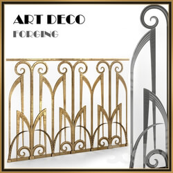 Forged fences Art Deco 