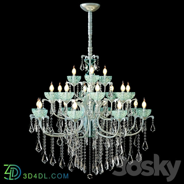 Swarovski Strass Crystal Chandelier Pendant light 3D Models