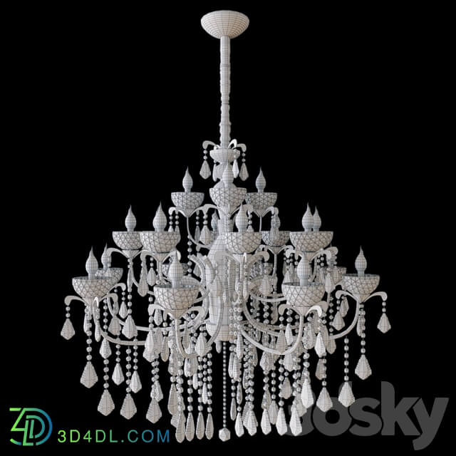 Swarovski Strass Crystal Chandelier Pendant light 3D Models