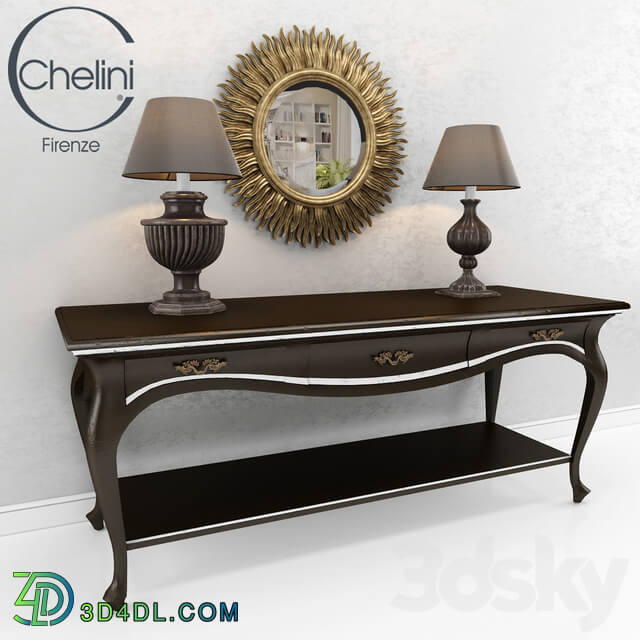 CHELINI CONSOLE SET 3D Models