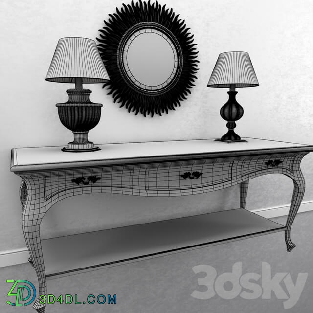 CHELINI CONSOLE SET 3D Models