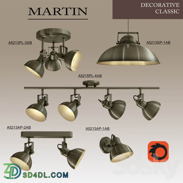 Arte Lamp Martin Ceiling lamp 3D Models