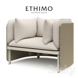 Wicker armchair Esedra Ethimo 