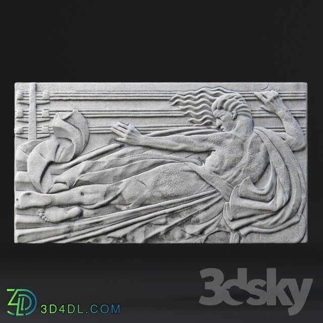 Art Deco Bas Relief