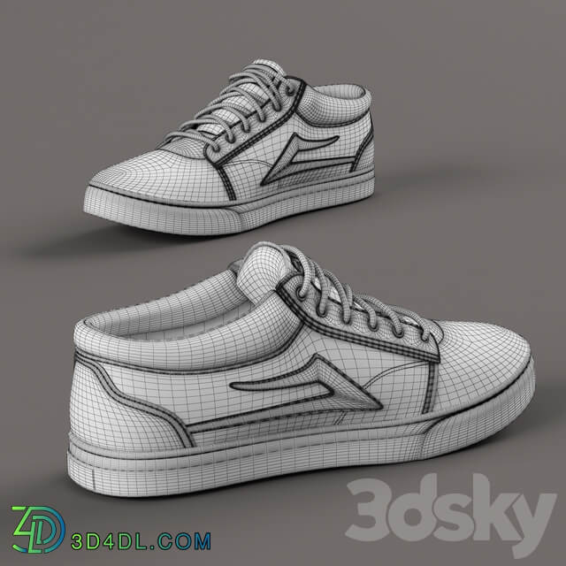 sneakers Lakai Footwear 3D Models