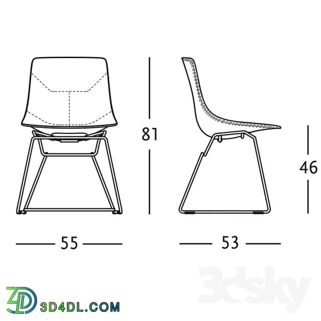 Corina chair factory Zanotta