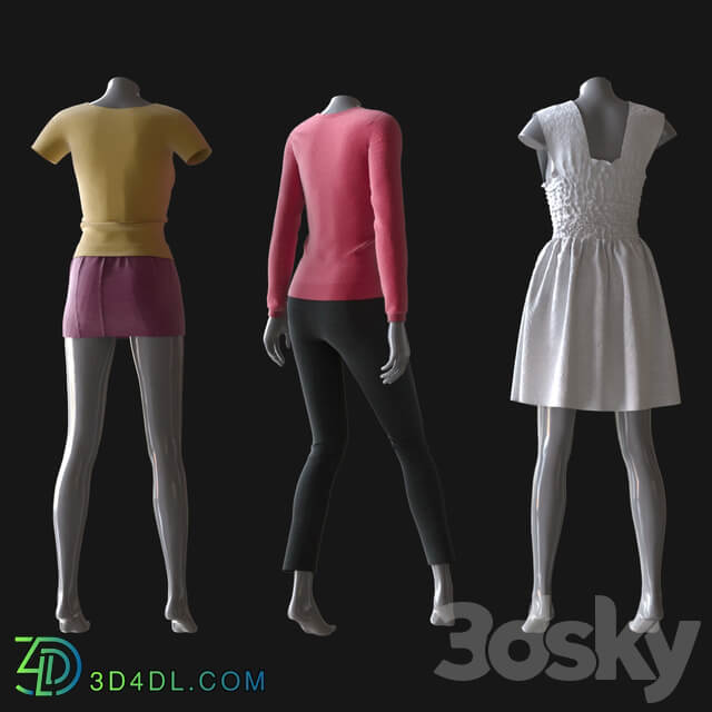 Women 39 s clothing 2 Clothes 3D Models