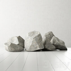 Rock stone collection 3D Models 