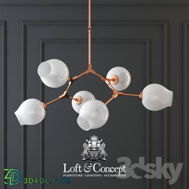 CHANDELIER LINDSEY ADELMAN BRANCHING BUBBLE CHANDELIER 8 MILK