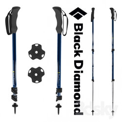 Black Diamond Contour Elliptic Compact Trekking Pole 