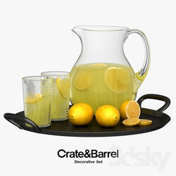 Crate Barrel Decorative Set 