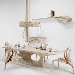 Table Chair Joseph Walsh and Zaha Hadid Dining Set 