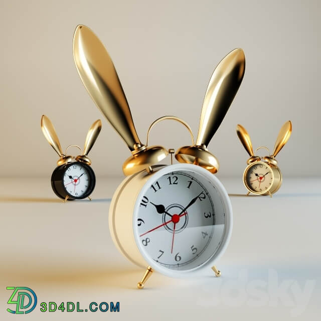 The Emily Meritt Bunny Alarm Clocks Watches Clocks 3D Models