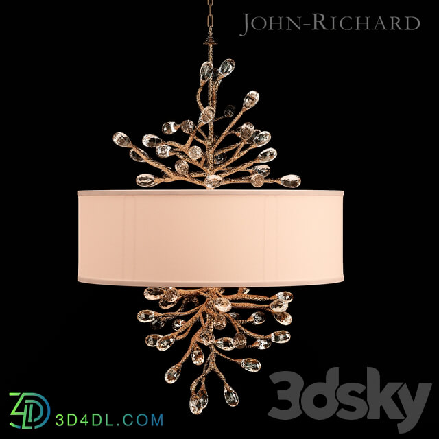 John Richard Budding Crystal Pendant Pendant light 3D Models