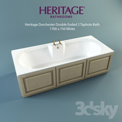 Bath Heritage Dorchester Double Ended 2 Taphole Bath 