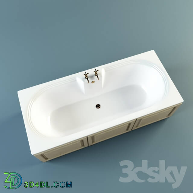 Bath Heritage Dorchester Double Ended 2 Taphole Bath