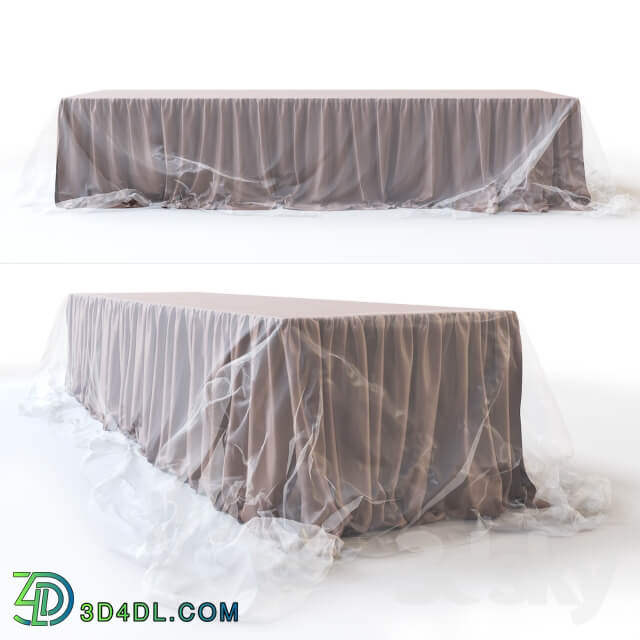 Drapery wedding table