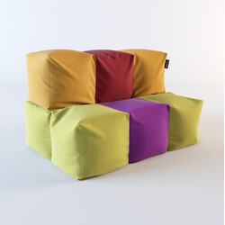 Sofa puffs of Tetris from Smartballs. 