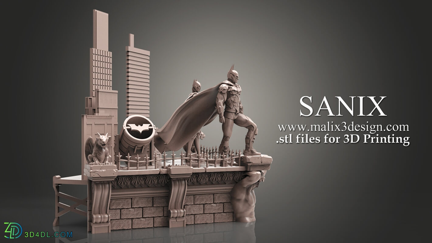 Cubebrush Sanix Batman Diorama