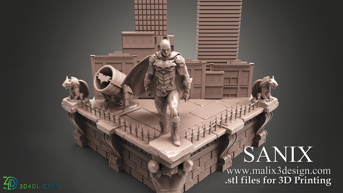 Cubebrush Sanix Batman Diorama