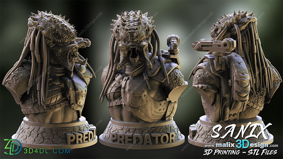 Cubebrush Sanix Predator Bust