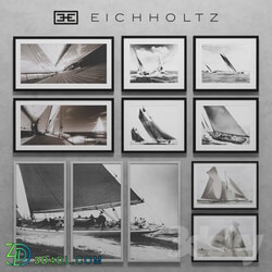 Eichholtz Set of Boat Prints 