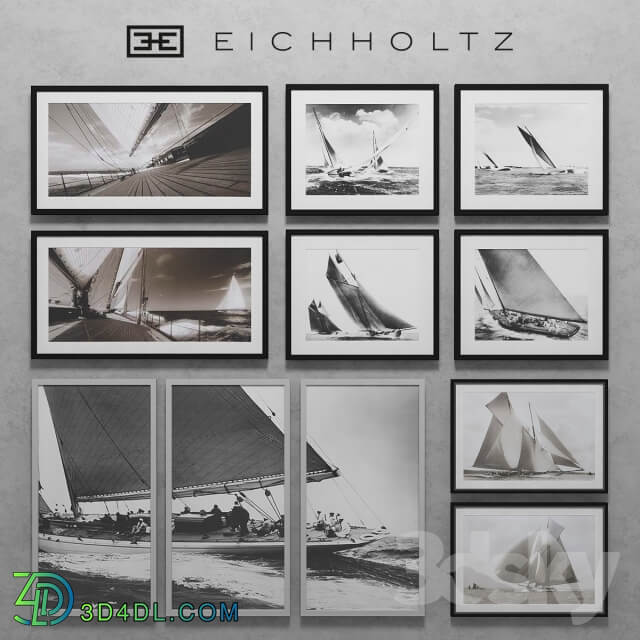 Eichholtz Set of Boat Prints