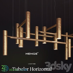 Henge Tubular Horizontal Pendant light 3D Models 