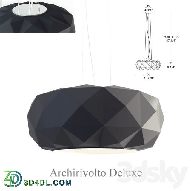 Archirivolto Deluxe Pendant light 3D Models