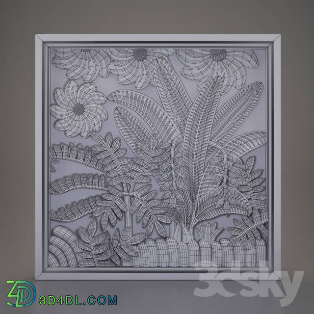 Other decorative objects relief sunflower