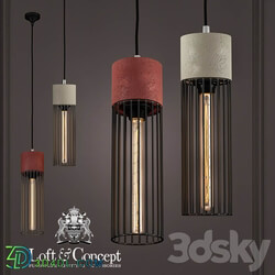 Cement Droplight Pendant Light Pendant light 3D Models 