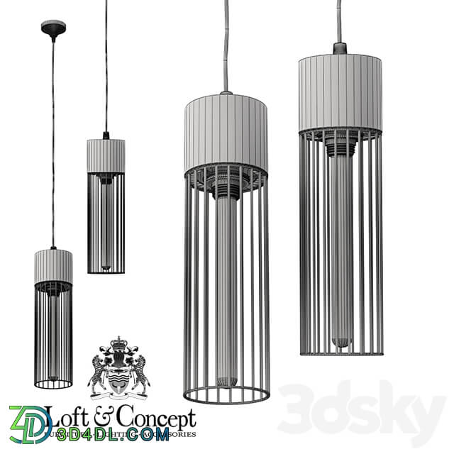 Cement Droplight Pendant Light Pendant light 3D Models