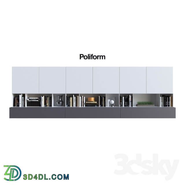 Wardrobe Display cabinets POLIFORM VARENNA SISTEMI GIORNO SINTESI 26