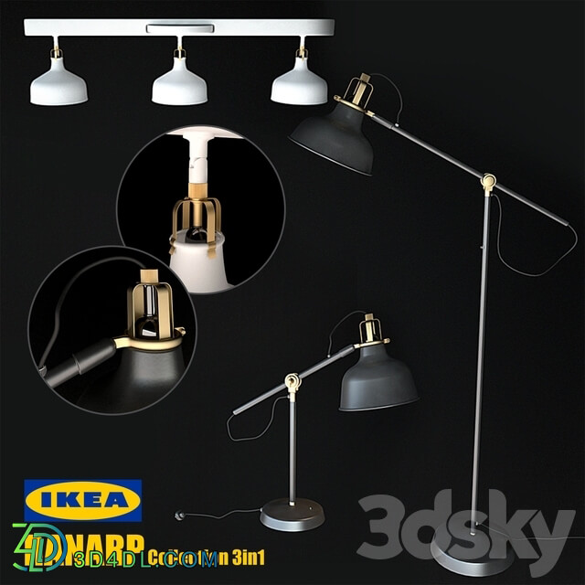 Ikea Ranarp Pendant light 3D Models