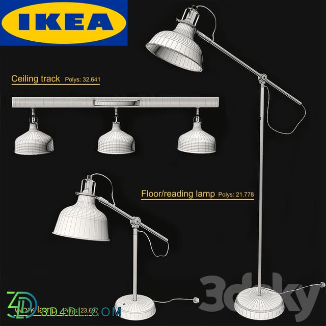 Ikea Ranarp Pendant light 3D Models