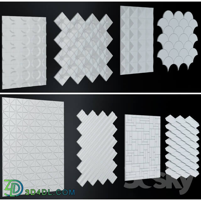 3D Wall Panel Collection 3