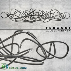 Terzani Doodle Freehand Pendant light 3D Models 