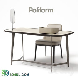 Table Chair Poliform Mathieu Set 