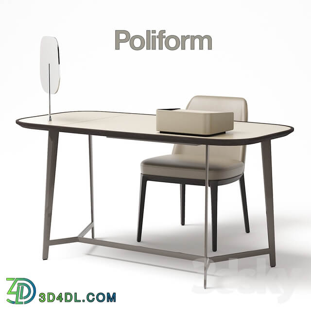 Table Chair Poliform Mathieu Set