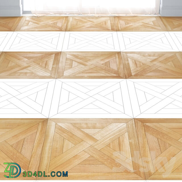 Modular parquet Trianon from the company Coswick.