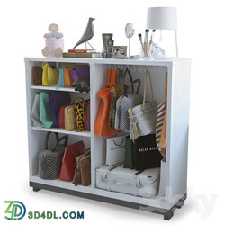 Other decorative objects Cupboard with bags and decor 