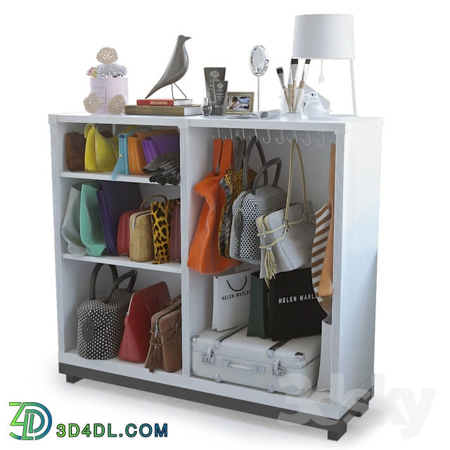 Other decorative objects Cupboard with bags and decor