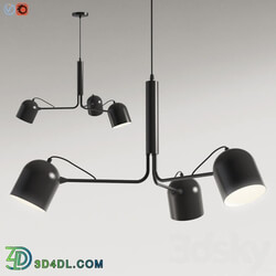 Liang Pendant lamp metal black Pendant light 3D Models 